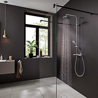 汉斯格雅 Vernis Blend淋浴系统 200 1喷射 节水带恒温器，镀铬，26318000