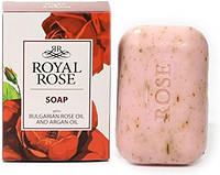 ROYAL ROSE Cosmetic Vegetable Bar 香皂，天然玫瑰油，摩洛哥坚果油，玫瑰花水，小麦 Germ Bran 玫瑰 1包