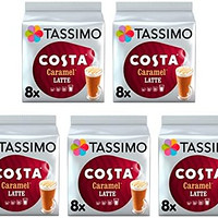 TASSIMO 焦糖拿铁咖啡胶囊（5包，共80粒，40份）