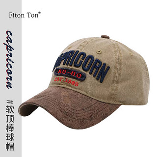 PLUS会员：Fiton Ton FitonTon棒球帽男女同款韩版鸭舌帽大头围百搭男帽刺绣出游休闲帽FT0107