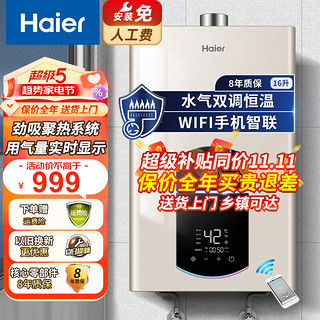 Haier 海尔 燃气热水器 速热大水量