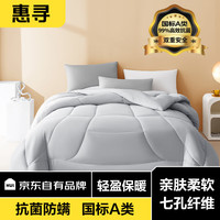 惠寻 京东自有品牌 抗菌七孔被亲肤保暖被子被芯 冬被200*230cm T