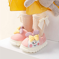 88VIP：BoBDoG 巴布豆 儿童棉拖鞋冬宝宝棉鞋卡通可爱居家室内保暖软底防滑包跟