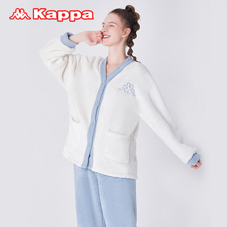 Kappa/卡帕家居服加绒女士休闲家居睡衣甜美开衫套装