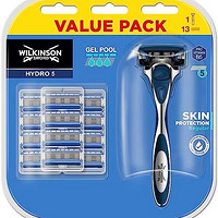 Wilkinson Sword Hydro 5 男士皮肤保护 常规 剃须刀手柄 + 13 个刀片补充装