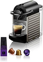 NESPRESSO 浓遇咖啡 Krups 克鲁伯 Pixie 意式智能咖啡机 XN304T 19Bar泵压，自动关机功能，0.7升水箱，黑色/钛制