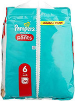 Pampers 帮宝适 81714245 婴儿干裤,白色