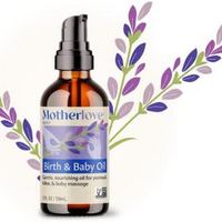 motherlove（喂养用品） Motherlove 出生和婴儿油(2 盎司)温和薰衣草注入油,适用于会阴、劳动和婴儿按摩 — 非转*、*草本植物