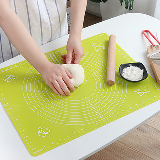 小厨妞 硅胶揉面垫擀面垫食品级面板案板家用塑料和面板烘焙工具和面垫子（小号粉色29