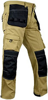 Fashio 男士考杜拉裤实用工具口袋木工重型膝盖加固工作服*裤