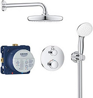 GROHE 高仪 Grohtherm 全套淋浴系统（包括恒温器，Rapido SmartBox，顶部花洒，手持花洒，淋浴软管