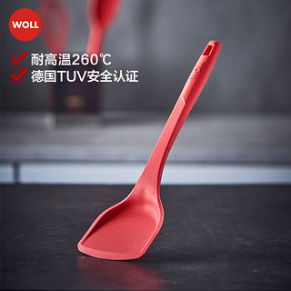 WOLL 弗欧 厨房硅胶配件中式锅铲通过德国TUV安全认证耐高温260°C