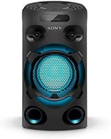 SONY 索尼 MHC-V02 紧凑型大功率派对音箱(One Box 高保真音乐系统)，黑色