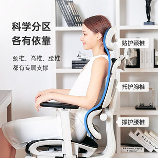 习格电脑椅人体工学椅舒适久坐办公椅家用书房座椅可躺电竞椅老板椅 灰框黑（3D头枕+3D扶手+脚托）