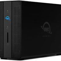 OWC Gemini Thunderbolt 扩展坞和外部 RAID 存储机箱,带两个插槽,可容纳 2.5 英寸或 3.5 英寸