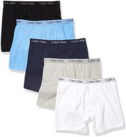 Calvin Klein Underwear CALVIN KLEIN 男童时尚棉质平角内裤，5件装