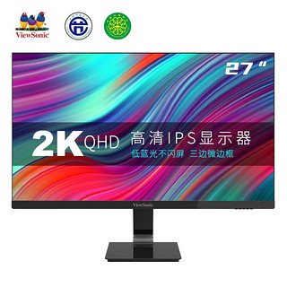 ViewSonic 优派 27英寸高清2K显示器 VX2778-2K-HD-2