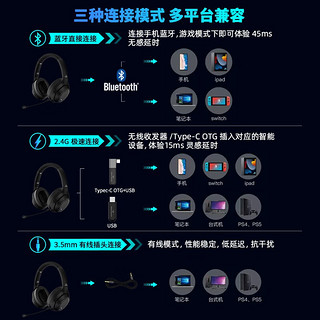 SoundMAGIC声美P60BT GM无线电竞游戏耳麦头戴式蓝牙耳机吃鸡电脑网课办公