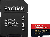 SanDisk 闪迪 Extreme Pro 256 GB microSDXC 内存卡 + SD 适配器