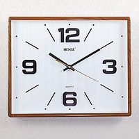 Hense 汉时 挂钟客厅挂墙时钟现代简约挂表卧室餐厅创意家用石英钟表HW01