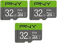 PNY 必恩威 32GB Elite Class 10 U1 MicroSDHC 闪存卡 3 件装