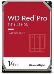 Western Digital 西部数据 西数 14TB WD 红色 Pro NAS 内置硬盘 - 7200 RPM,SATA 6 Gb/s,CMR,512 MB 缓存,3.5 英寸 -WD142KFGX