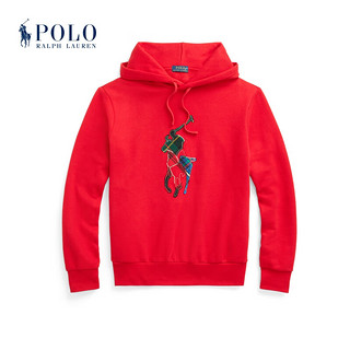 RALPH LAUREN Polo Ralph Lauren 拉夫劳伦 男装 RL格纹大马起绒布连帽衫RL17659 600-红色 L