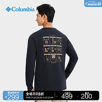 哥伦比亚 户外23男子圆领运动套头长袖T恤AE5272 010 M(175/96A)