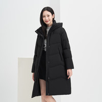 女式外套波司登羽绒款时尚修身连帽品质长款羽绒服女