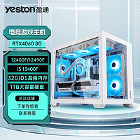 yeston 盈通 i5 12400F/RTX4060台式电脑电竞游戏组装主机