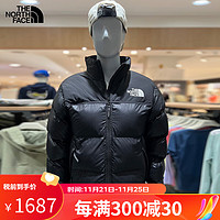 北面 男女同款棉服保暖防寒户外服棉服NJ3NP55 NJ3NP55B黑色花里衬 110(XXL)