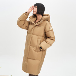 bosideng波司登连帽印花羽绒外套女时尚休闲男女同款情侣羽绒服