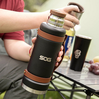 SOG 索格 304不锈钢登山户外运动旅行饮水壶保温杯便携自驾壶大容量