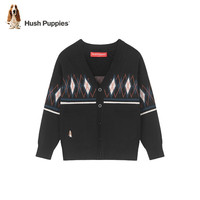 暇步士(Hush Puppies)童装男童线衣2023冬装儿童线衣舒适精梳棉柔软细腻潮 铂爵棕 110cm