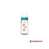 DoubleHeart 韩国直邮双心形 SofTouch 母乳实感奶瓶 240ml(M,动物)
