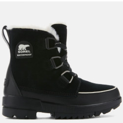 SOREL 北极熊 TORINO 女士翻毛皮登山靴 黑色
