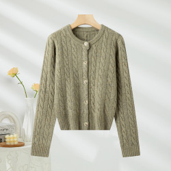 SPRING BAMBOO 春竹 女士纯羊毛衫外套
