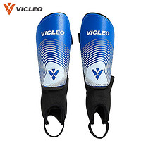 VICLEO 维克利奥 足球护腿板运动护板插护具一对装V821218靓蓝色M码（绑带+护踝）