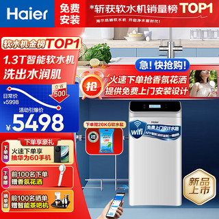 Haier 海尔 中央软水机净水器家用净水机全屋系统全自动去除水垢软化HS13-JR