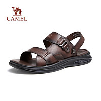 CAMEL 骆驼 男鞋2023夏季新款真皮商务凉鞋男两穿防滑舒适软底休闲沙滩鞋