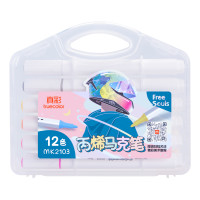 百亿补贴：truecolor 真彩 丙烯马克笔 12色