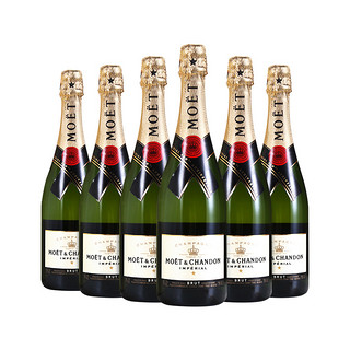 MOET & CHANDON 酩悦 法国Moet＆Chandon 酩悦皇室香槟 750ml*6瓶 起泡葡萄酒