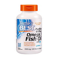 Doctor's BEST 多特倍斯 高纯度鱼油软胶囊成人用补脑欧米伽omega3美国进口