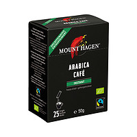 MOUNT HAGEN 脱因纯黑咖啡速溶美式低因咖啡冻干粉无蔗糖