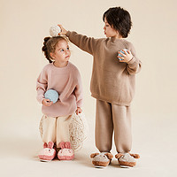 TARANIS 泰兰尼斯 冬季儿童棉鞋居家拖鞋加厚保暖软底棉鞋