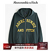 Abercrombie & Fitch 男女同款 秋冬外套连帽拉链抓绒卫衣 354004-1 深绿色 L (180/108A)