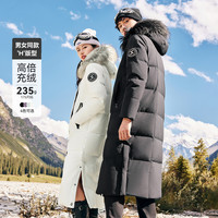 SNOWFLYING雪中飞 高峰滑雪秋冬男女鹅绒貉子毛领羽绒服暖