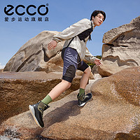 ECCO爱步23登山鞋男款 防滑耐磨牛皮高帮户外鞋子 奥途824314