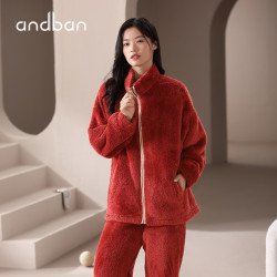 【省120元】安之伴睡衣/家居服套装_安之伴 睡衣情侣晚秋冬保暖雪花绒