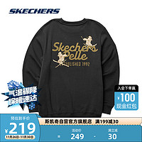 斯凯奇Skechers中性针织套头卫衣男女同款休闲运动卫衣L423U073